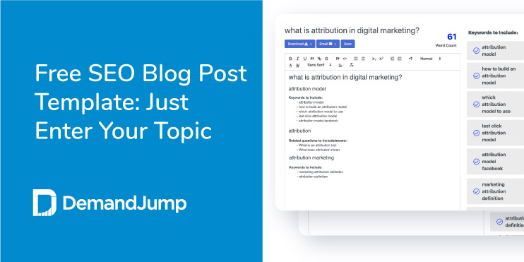 free downloadable blog post template