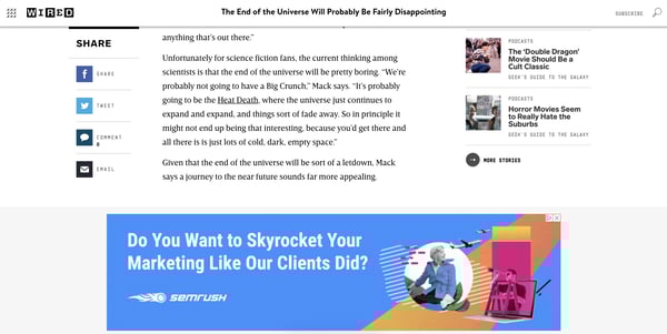 Display Ad SEMRush