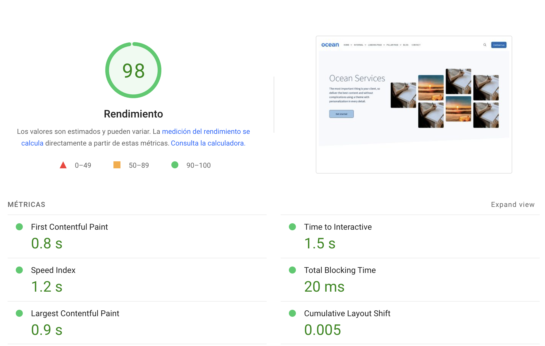 ocean_page_speed