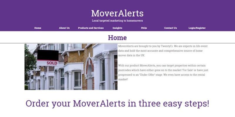Just launched: MoverAlerts new-look website