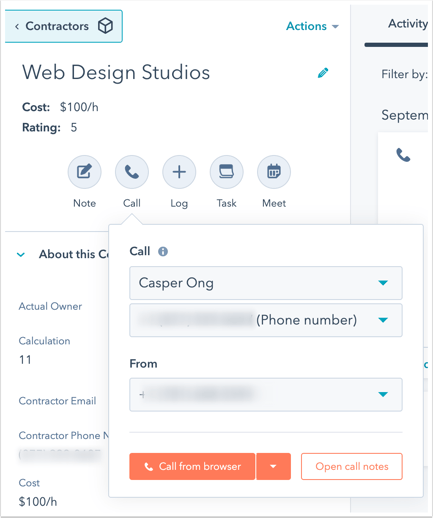 call-from-custom-object
