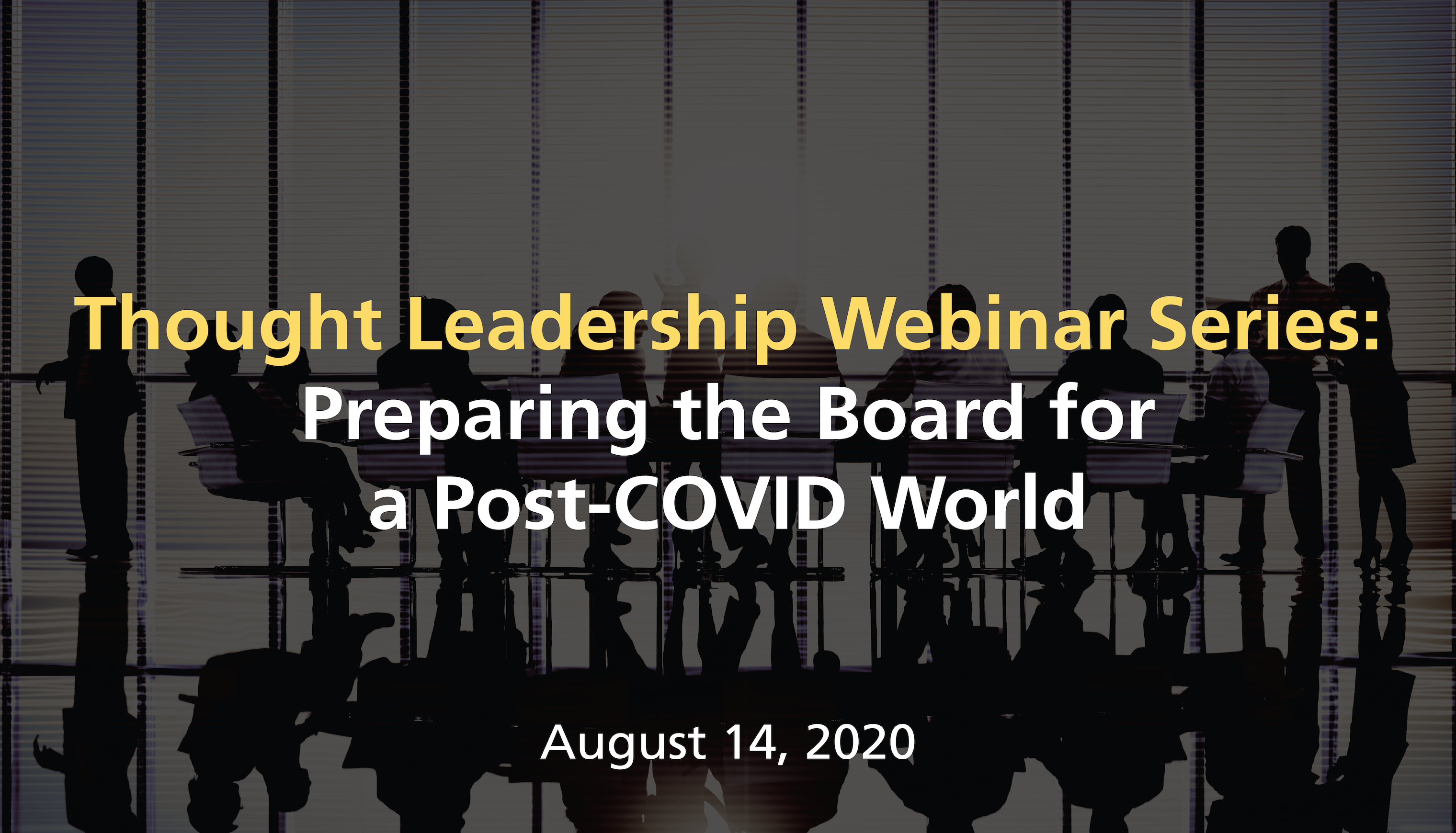 Preparing the Board for a Post-COVID World