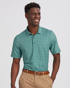 pike houndstooth polo golf clothing for men