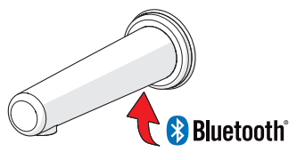 Vanaf nu is de HANSAELECTRA touchless wandkraan ook instelbaar via Bluetooth