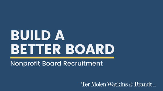 Build a Better Board: Nonprofit Board Recruitment