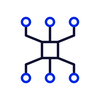 A network with multiple connections.