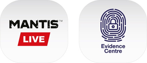MANTIS Live & Evidence Centre logos (horizontal)