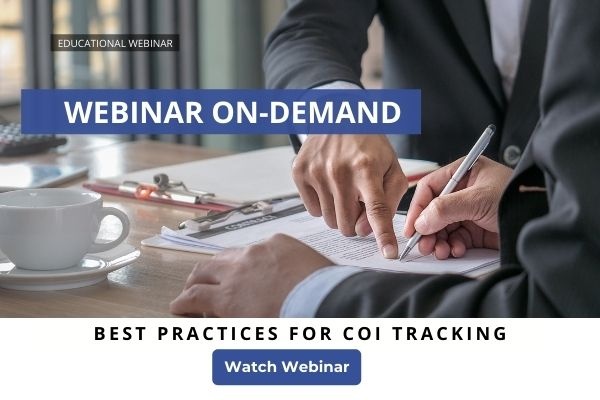COI Tracking Webinar Replay