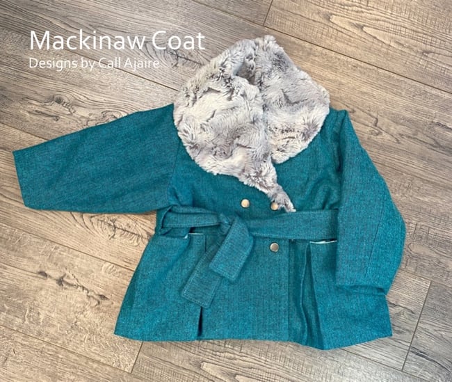 how to sew a Fully-Lined Coat with Minky Fabric
