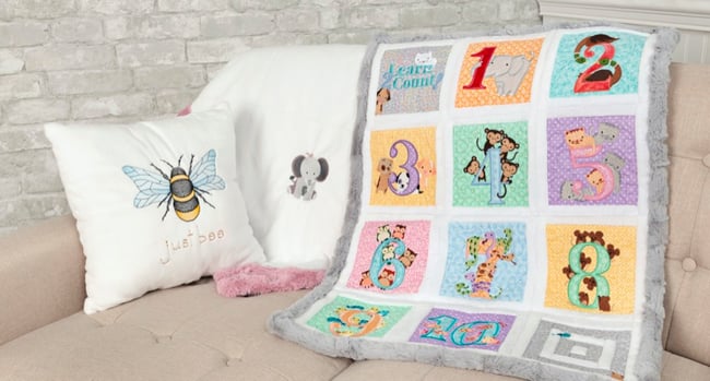 Embroidery and Applique Tips for Cuddle® Minky Plush Fabric (& Video)