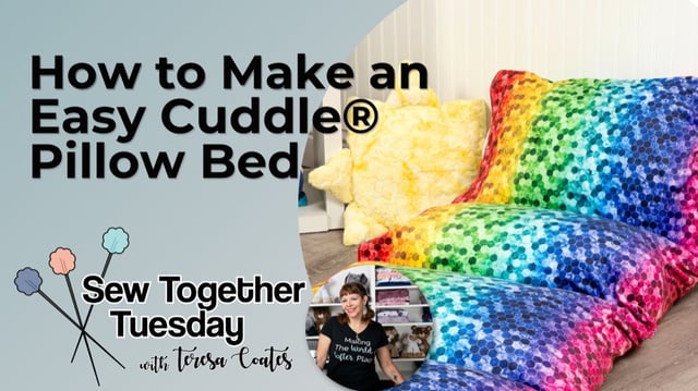 How to Sew a Comfy Pillow Bed with Cuddle® Minky Plush Fabric