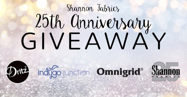 Shannon Fabrics 25th Anniversary Giveaway May