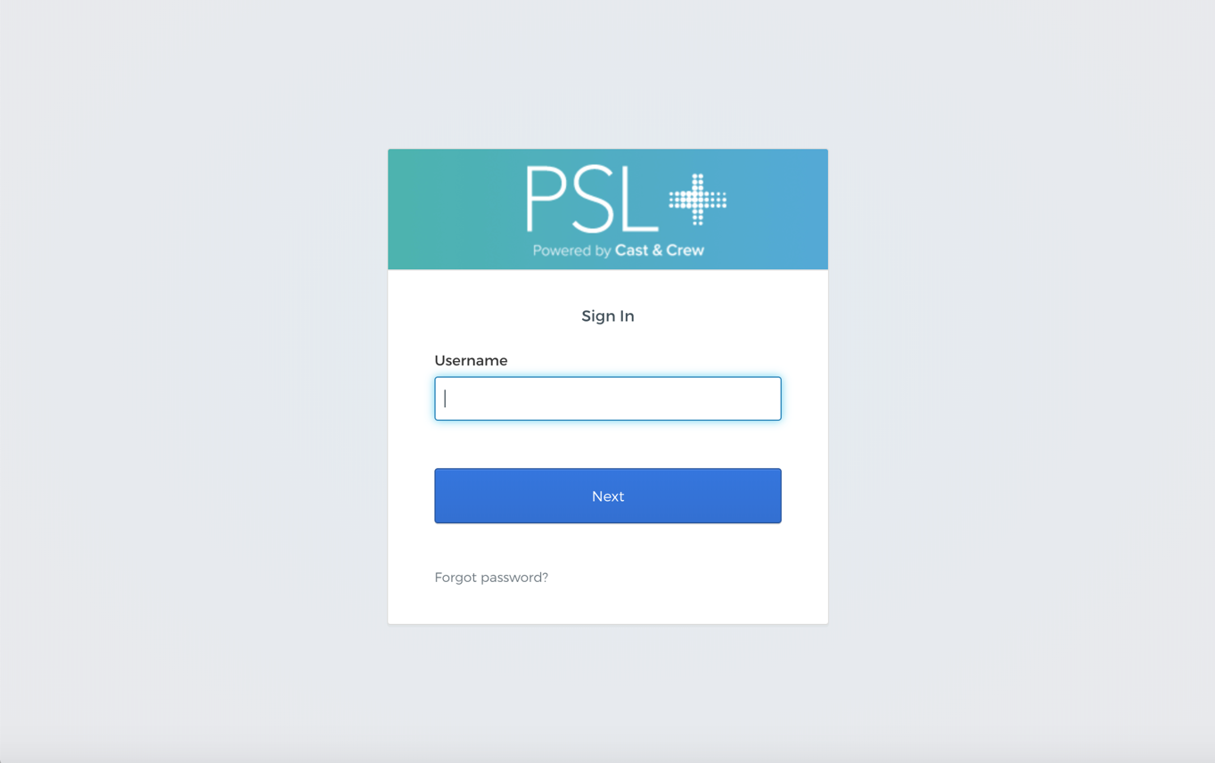 PSL+ Login Instructions