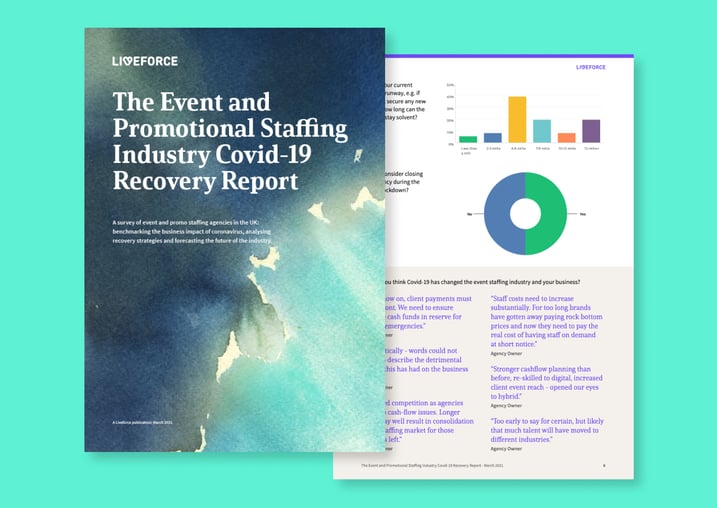 The Event and Promo Staffing Industry loses 50% of its workforce