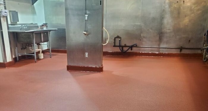 Commercial kitchen floor