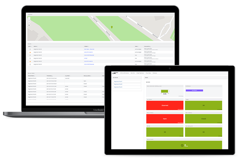 Magchecks dashboard in the Losant Platform