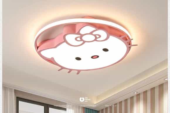 Đèn ốp trần phòng ngủ trẻ em hình Hello Kitty