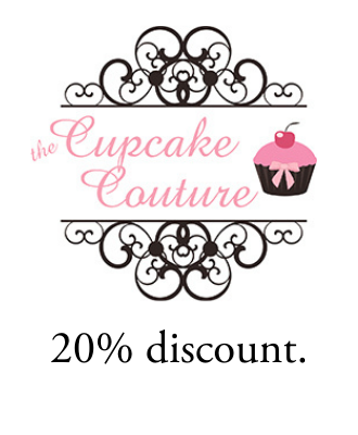 20 percent discount at The Cupcake Couture