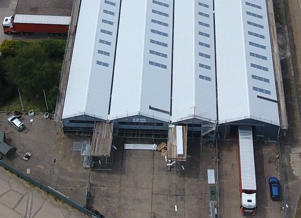 Aegg manufacturing and glass warehousing facility in Suffolk
