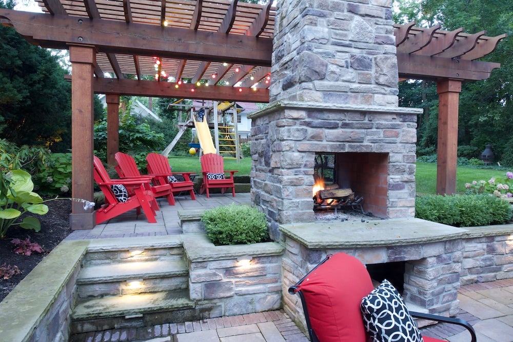 The Unique Benefits Of A Double Sided Outdoor Fireplace