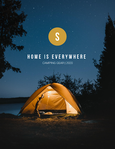 camping catalog template