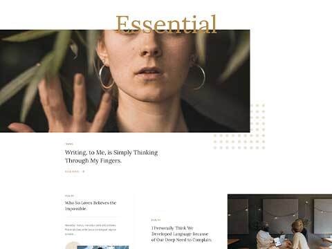 Modern and Unique Design for Magazine and Blog Website