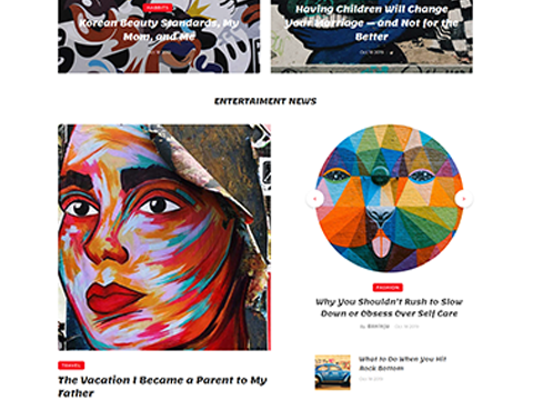 Modern and Unique Design for Magazine and Blog Website