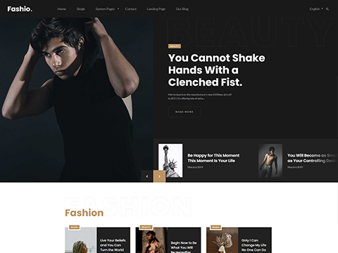 Modern and Unique Design for Magazine and Blog Website