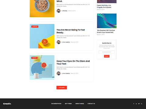 Load More articles button