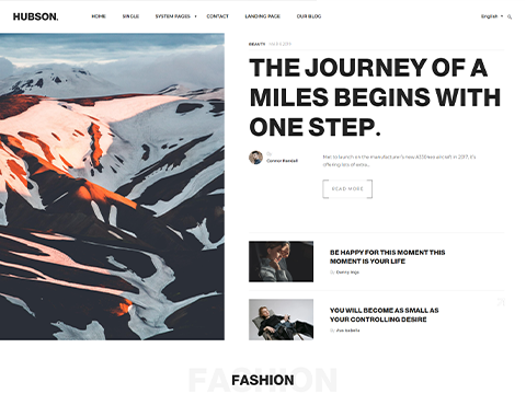 Modern and Unique Design for Magazine and Blog Website