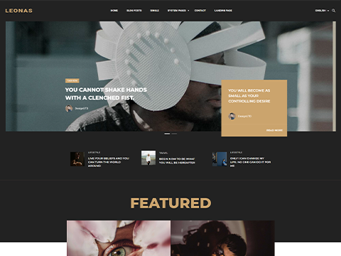 Modern and Unique Design for Magazine and Blog Website