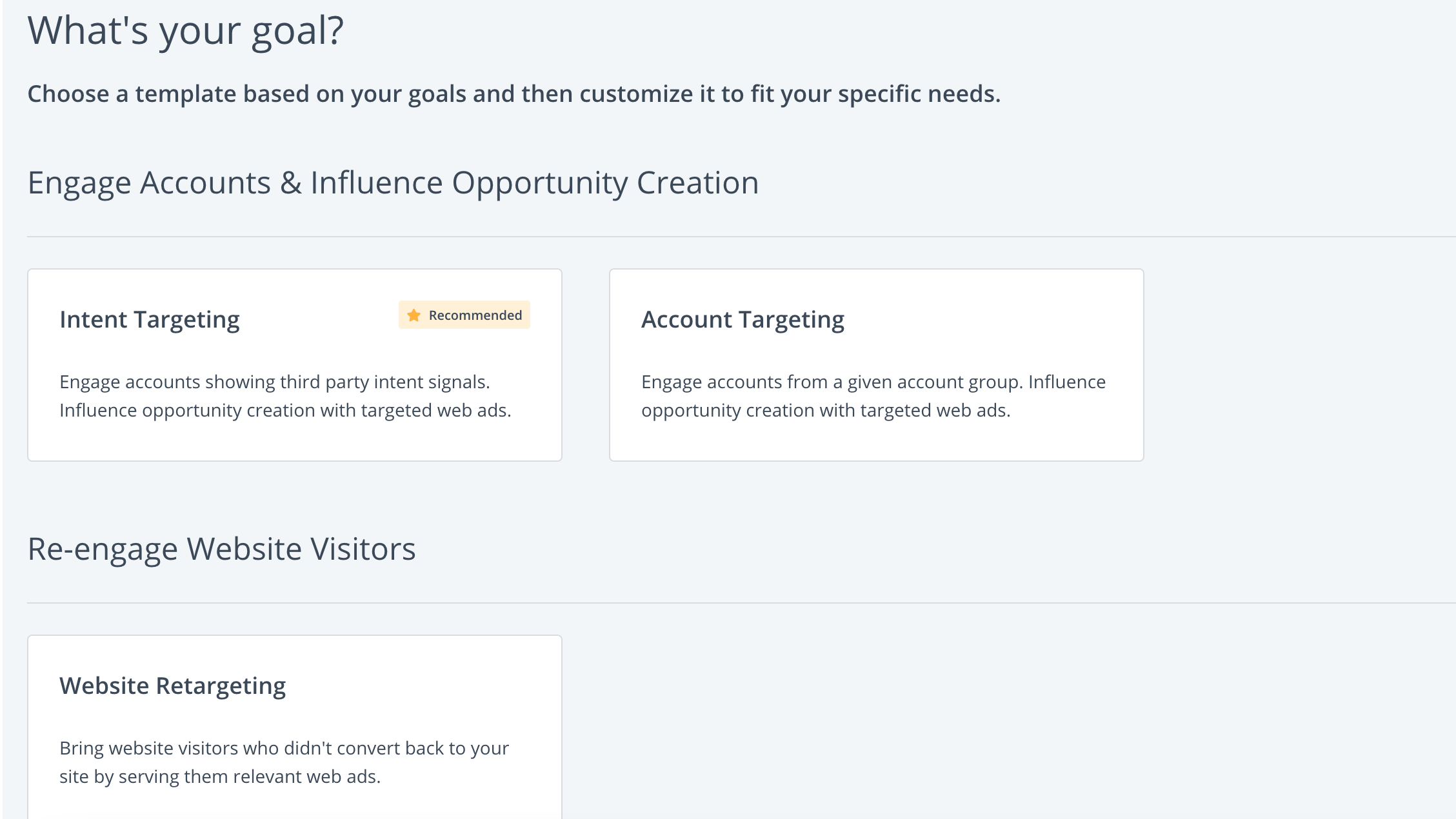 Engage known and unknown contacts through full funnel advertising
