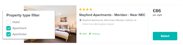 Apartments Filter