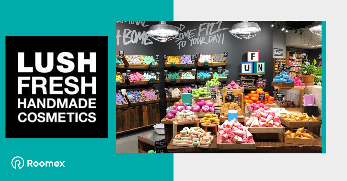 lush cosmetics banner