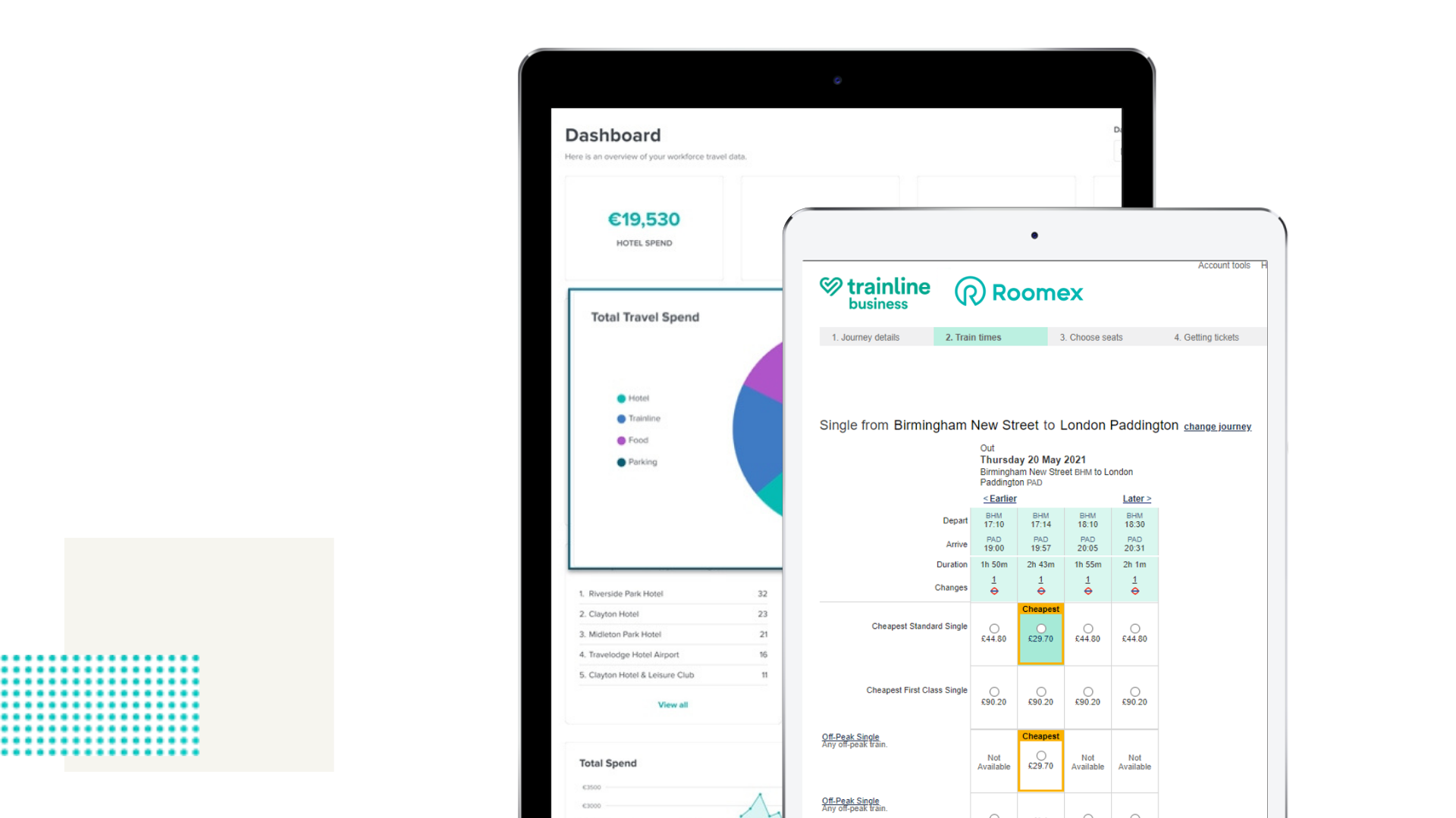 Roomex + trainline image
