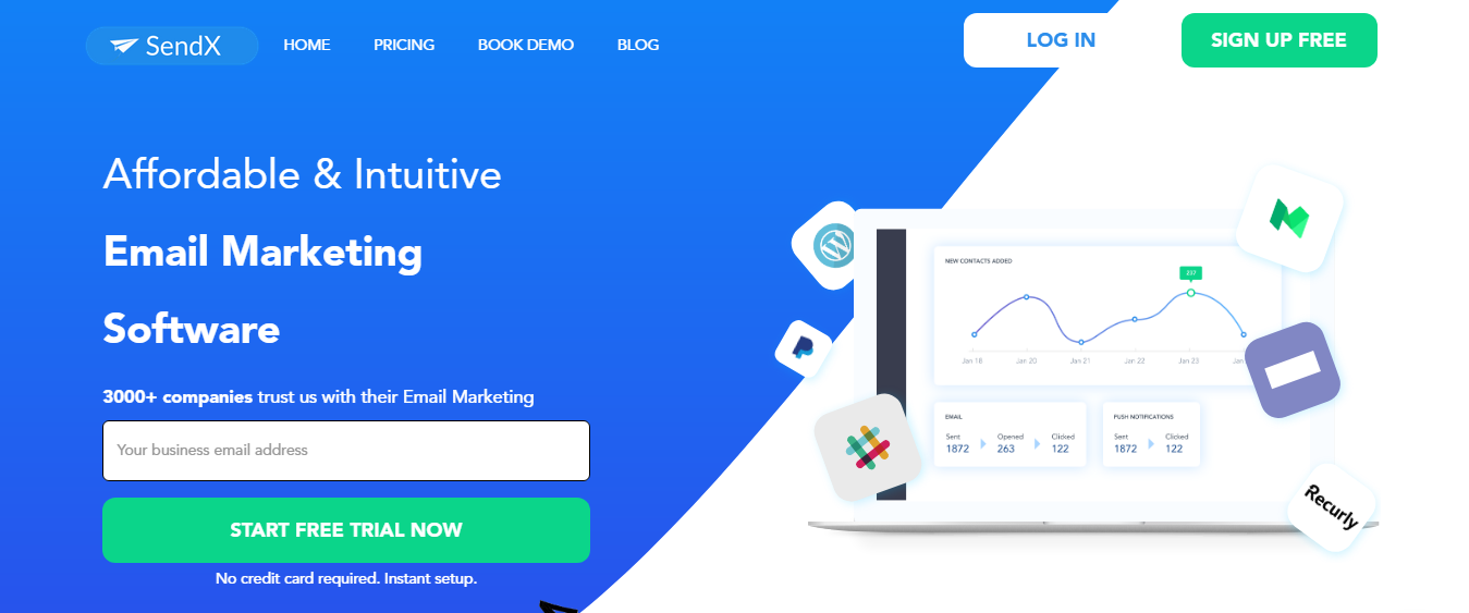 SendX - Email marketing and lead capture software