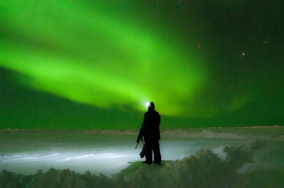 Northern Lights from a training exercise in the Arctic Circle