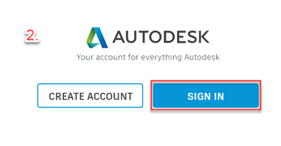 Autodesk Sign-in Screen - Autodesk Software