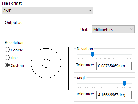 3MF File Format Interface