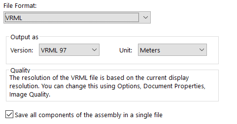 VRML File Format Interface