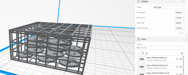 HP Smartstream Caging option