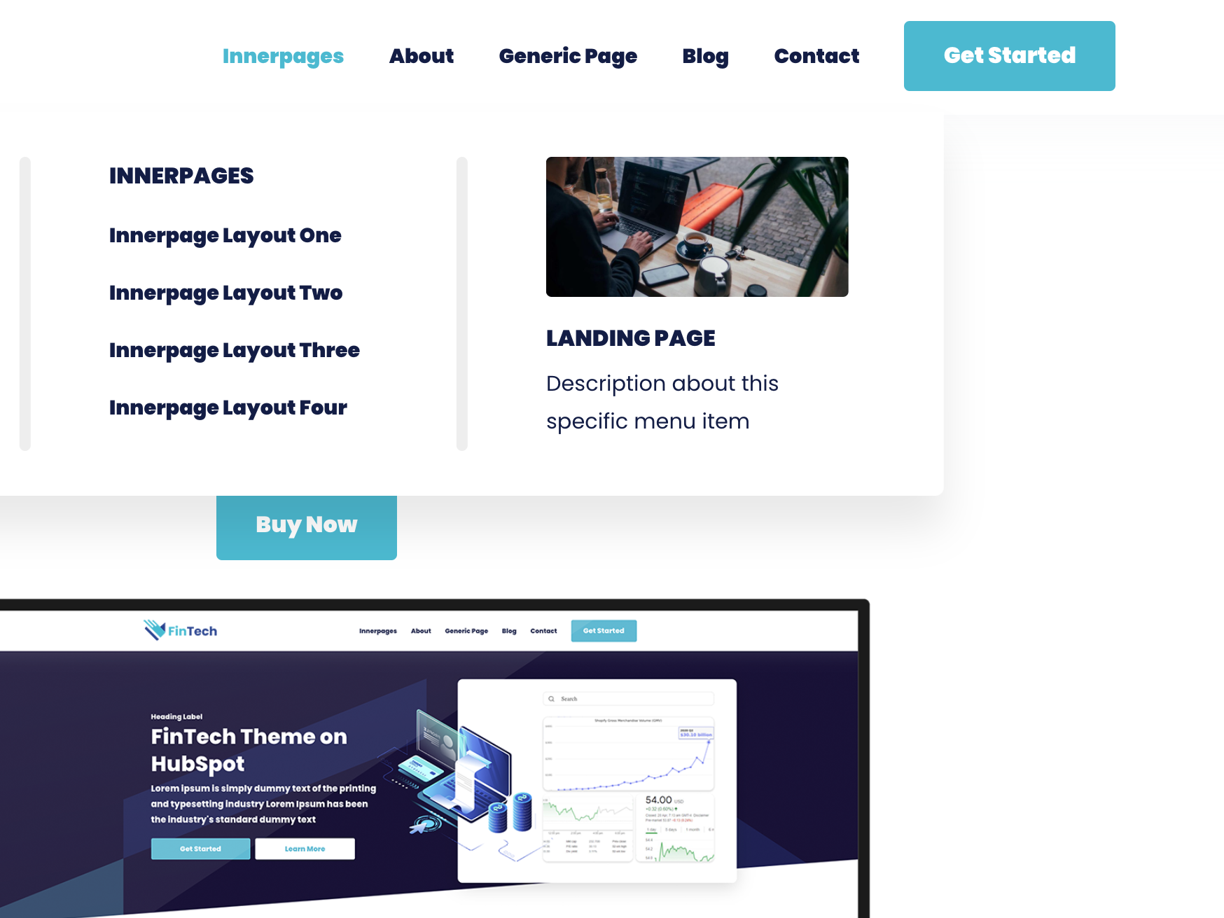Customizable Mega Menu