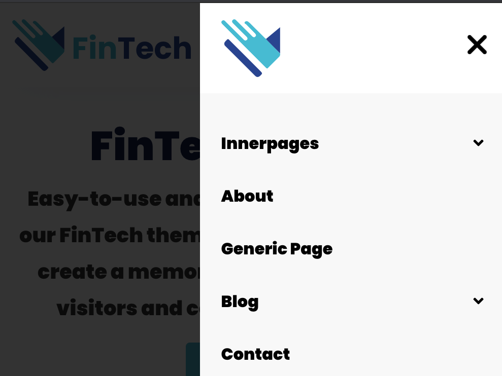 Modern Mobile Drawer Sidebar Menu