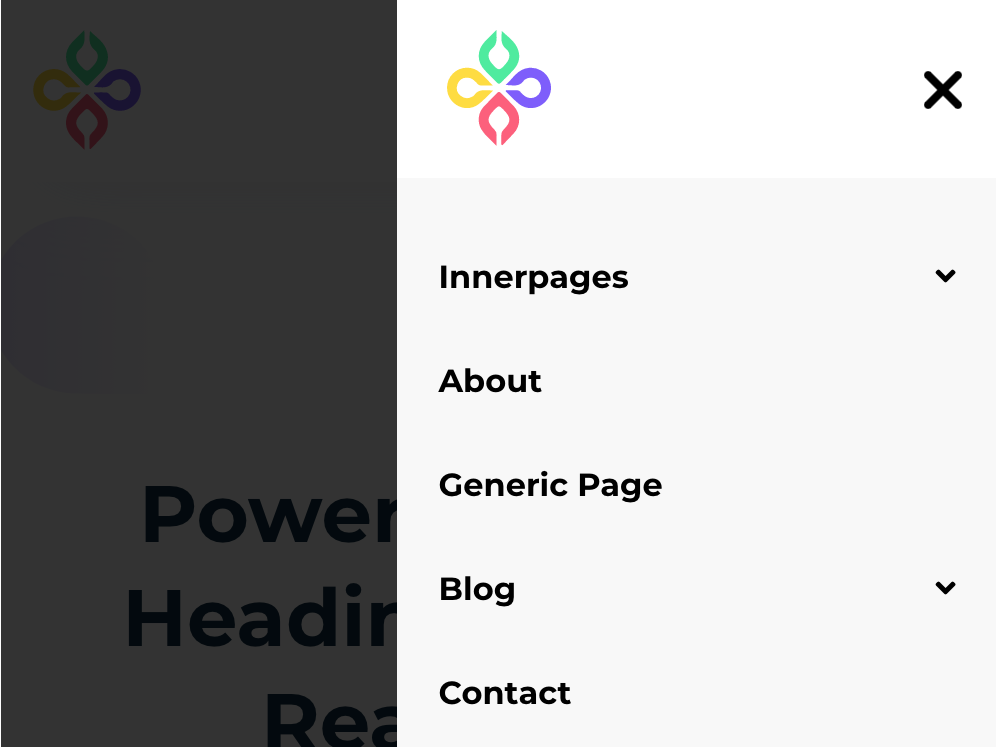 Modern Mobile Drawer Sidebar Menu