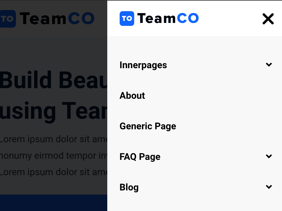 Modern Mobile Drawer Sidebar Menu