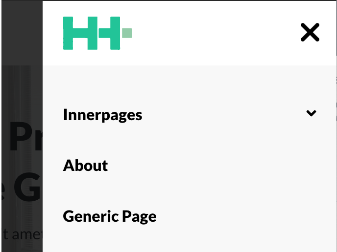 Modern Mobile Drawer Sidebar Menu