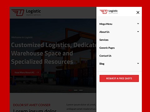 Modern Mobile Drawer Sidebar Menu