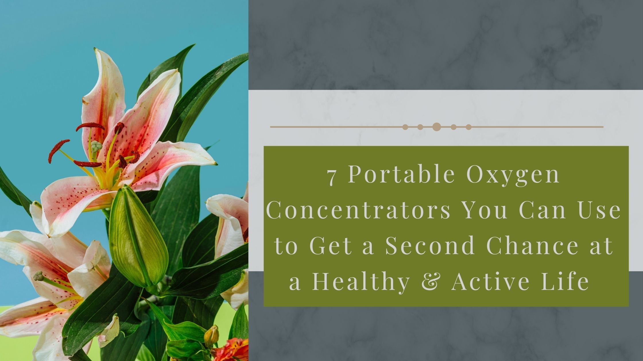 7 Portable Oxygen Concentrators You Can Use to Get a Second Chance at a Healthy and Active Life