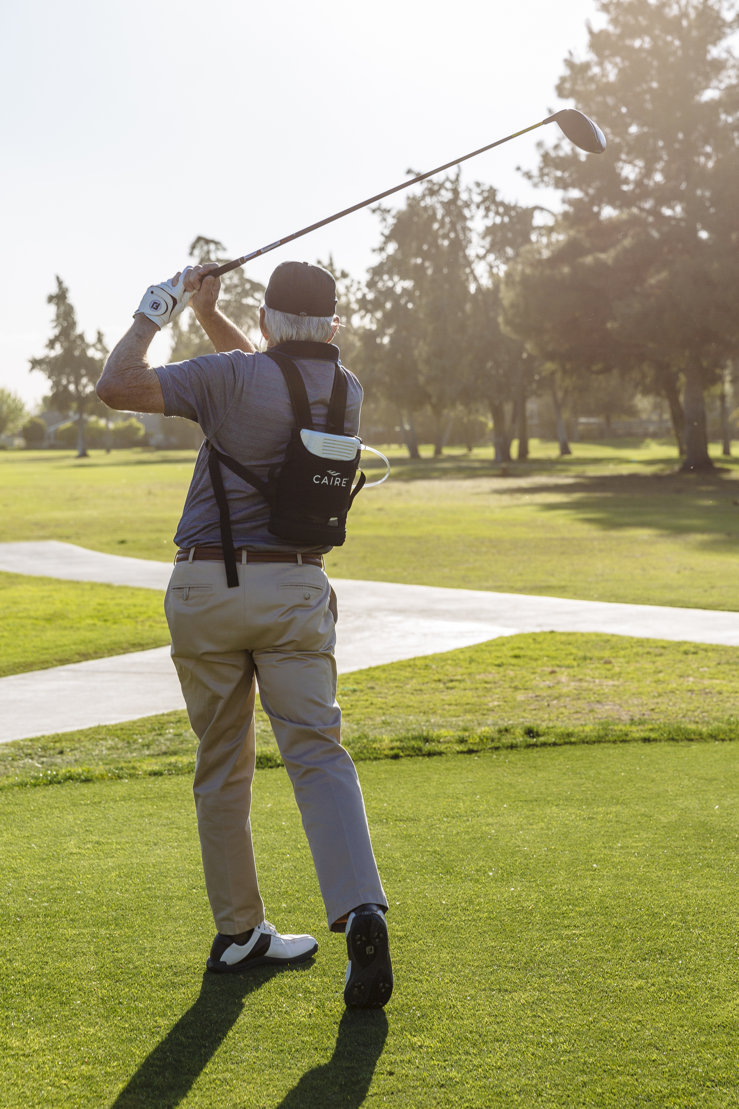 Golfing with the Caire FreeStyle Comfort.
