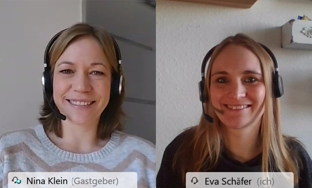 Nina Klein und Eva Schäfer erklärten das neue Webcast-Konzept bei Eplan.
